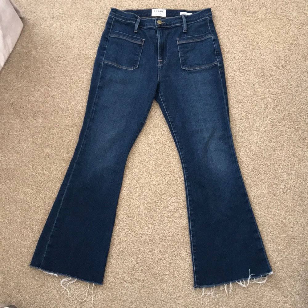 Frame Denim Le Bardot Crop Flare